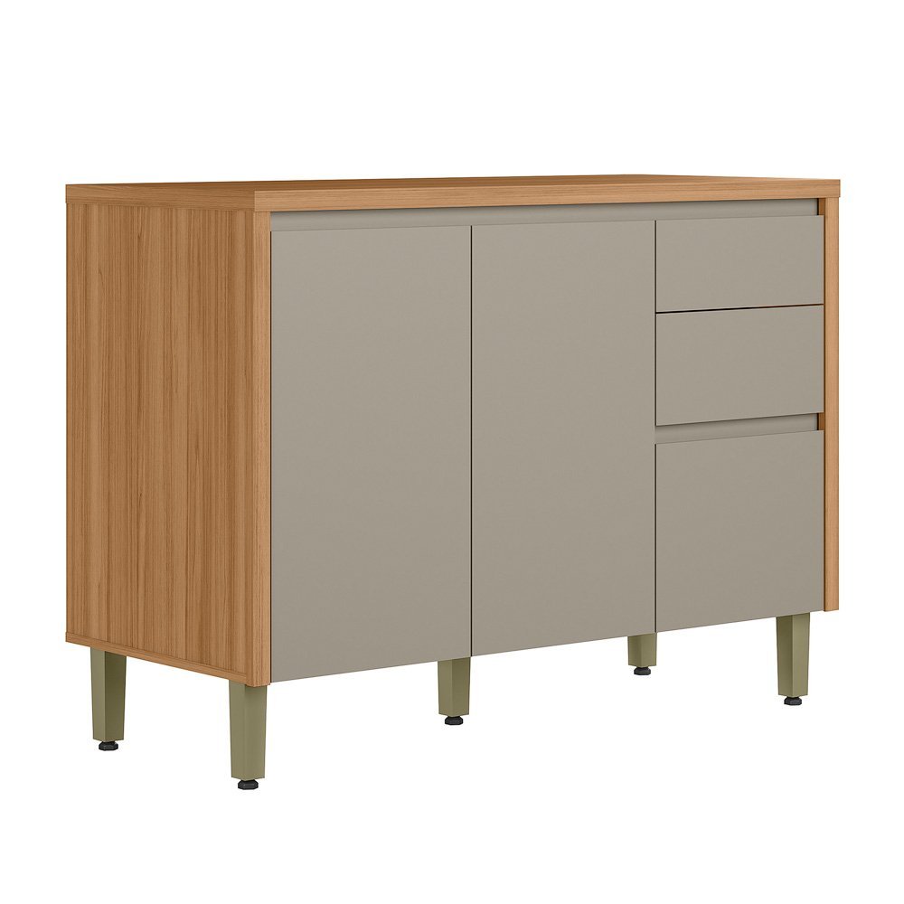 Balcão Allure 1.2 Jequitibá/Gris Fosco – LINEA BRASIL