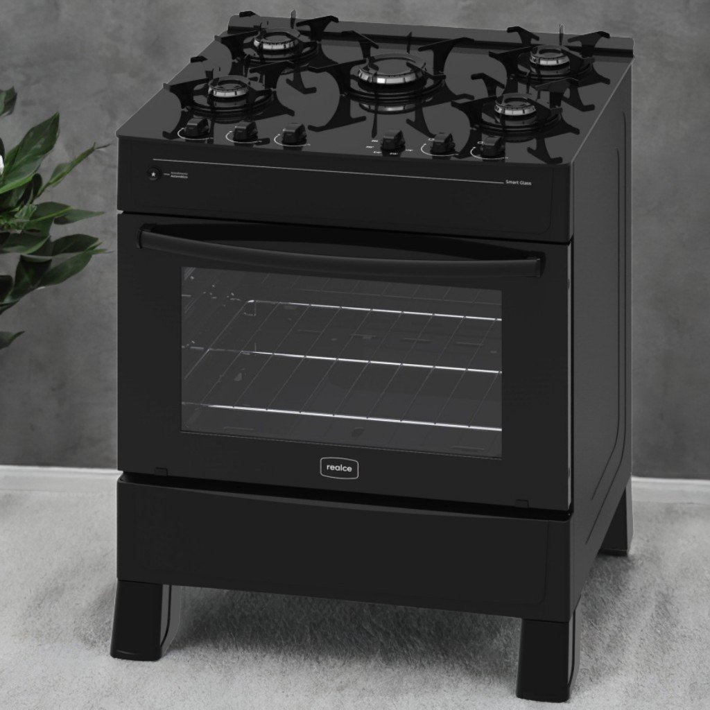 Fogão 5 Queimadores Smart Glass – REALCE ELETRODOMÉSTICOS