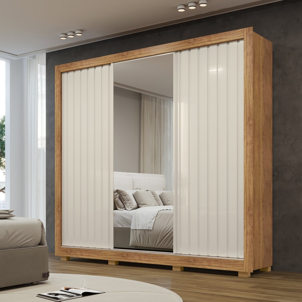 Guarda-Roupa Teresópolis Cedro/Areia – RUD RACK