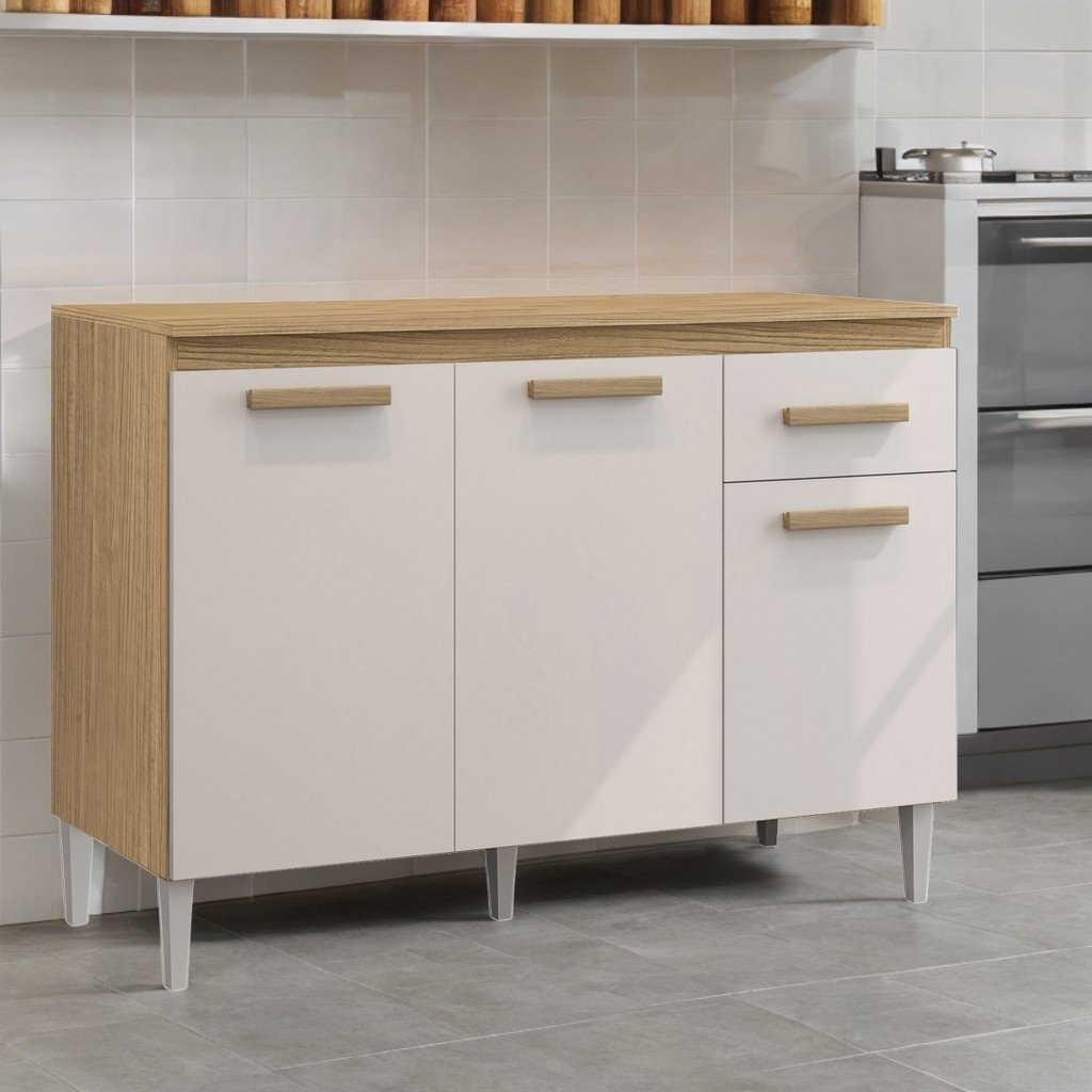 Balcão 3P1G Vitória/Naiomi Atacama/Off White – ARAMÓVEIS