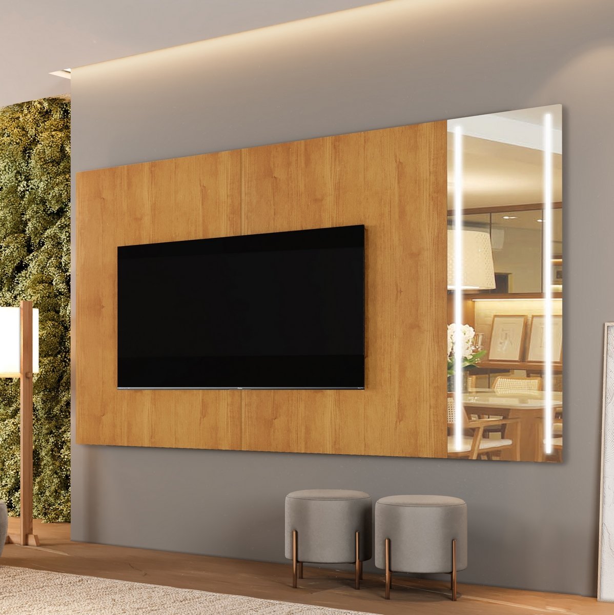 Painel até 75″ Vitrum Naturale – MAVAULAR