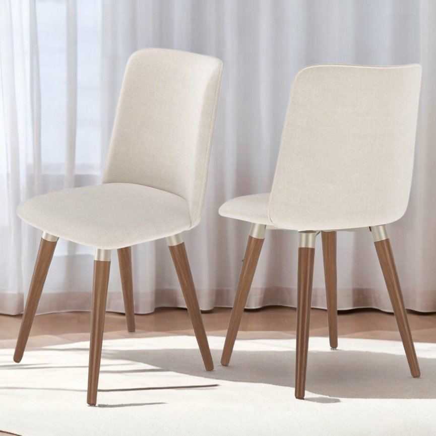 Kit 2 Cadeiras Giratória Dakota M2 Bege – MÓVEIS PROVÍNCIA